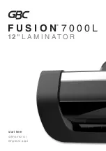 GBC FUSION 7000L Start Here Manual preview