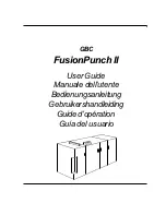 GBC FusionPunch II User Manual preview