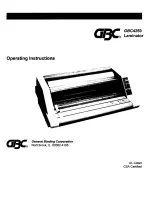 Предварительный просмотр 1 страницы GBC GBC4250 Operating Instructions Manual