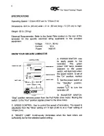 Preview for 6 page of GBC GBC4250 Operating Instructions Manual