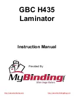 GBC H435 Instruction Manual preview