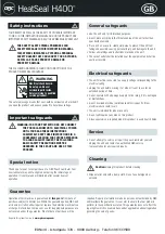 Preview for 3 page of GBC HeatSeal H400 Instruction Manual