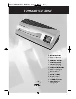 Предварительный просмотр 1 страницы GBC HeatSeal H535 Turbo Instruction Manual