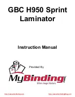 GBC HeatSeal Sprint H950 Instruction Manual preview