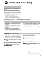 Preview for 5 page of GBC HeatSeal Sprint H950 Instruction Manual