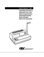 Предварительный просмотр 1 страницы GBC Image-maker 1000 Operating Instructions Manual