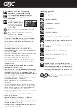 Preview for 4 page of GBC M12-12 Instruction Manual