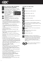 Preview for 14 page of GBC M12-12 Instruction Manual