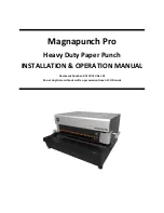 Preview for 1 page of GBC Magnapunch Pro Operation Manual