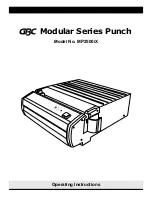 Preview for 1 page of GBC Modular MP2500iX Operating Instructions Manual