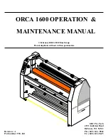 Preview for 1 page of GBC Orca 1600 Operation And Maintenance Manual