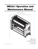 GBC ORCA-I Operation And Maintenance Manual предпросмотр