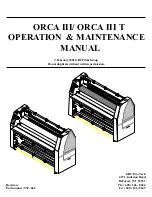 GBC ORCA III T Operation & Maintenance Manual preview