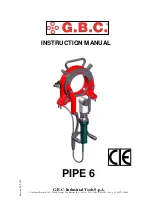 GBC PIPE 6 Instruction Manual предпросмотр