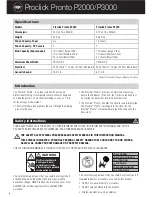 Preview for 4 page of GBC PRO CLICK PRONTO P2000 Instruction Manual