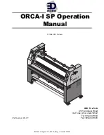 Предварительный просмотр 1 страницы GBC Pro-Tech NORD ORCA-I SP Operation Manual