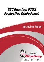 Предварительный просмотр 1 страницы GBC Quantum P70iX Instruction Manual