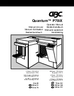 Preview for 2 page of GBC Quantum P70iX Instruction Manual