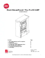 Preview for 1 page of GBC Ricoh StreamPunch MP Installation Manual