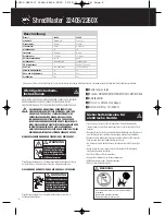 Preview for 8 page of GBC SHREDMASTER 2240S Instruction Manual