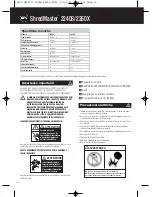 Preview for 10 page of GBC SHREDMASTER 2240S Instruction Manual