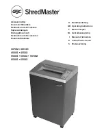 GBC Shredmaster 3270M Operating Instructions Manual предпросмотр