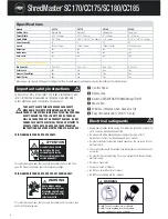 Предварительный просмотр 4 страницы GBC SHREDMASTER CC175 Instruction Manual