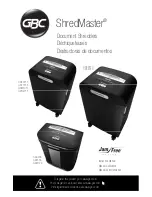 GBC ShredMaster GDS2213 Instruction Manual предпросмотр