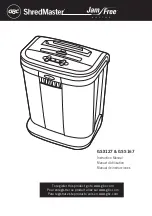 GBC ShredMaster Jam Free GSS167 Instruction Manual preview