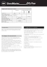 Preview for 9 page of GBC ShredMaster Jam Free GSS167 Instruction Manual