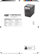 Предварительный просмотр 2 страницы GBC SHREDMASTER PSX12-06 Start Here Manual