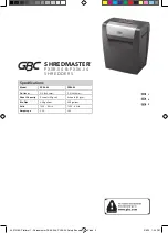 Preview for 2 page of GBC SHREDMASTER PX08-04 Start Here Manual