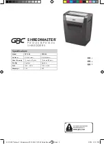 Preview for 2 page of GBC SHREDMASTER PX10-06 Manual