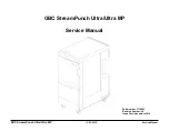 Preview for 1 page of GBC StreamPunch Ultra Service Manual