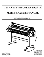 Предварительный просмотр 1 страницы GBC TITAN 110 Operation & Maintenance Manual