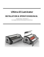 GBC Ultima 65 Installation & Operation Manual preview