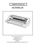 Preview for 1 page of GBC Ultima 65 Service Manual