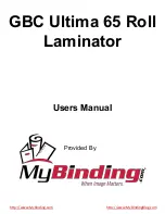 GBC Ultima 65 User Manual предпросмотр