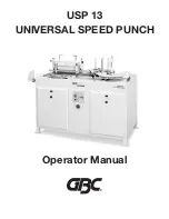 GBC USP 13 Operator'S Manual preview