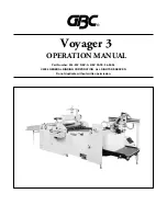 GBC Voyager 3 Operation Manual preview