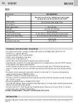 Preview for 12 page of GBD BA100 Instructions For Installations