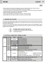 Preview for 13 page of GBD SR302 Instructions For Installation Manual