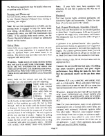 Preview for 10 page of GBM 1994 Cruise Air Owner'S Manual