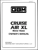 Preview for 1 page of GBM Cruise Air XL Owner'S Manual