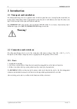 Preview for 8 page of gbo SONOSTAT 135 User Manual