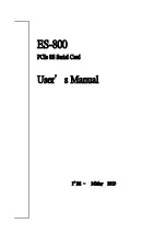 Preview for 1 page of Gbord ES-800 User Manual