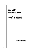 Preview for 1 page of Gbord EU-200 User Manual