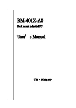 Gbord RM-401X-A0 User Manual preview