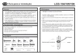 Предварительный просмотр 11 страницы GBS Elettronica LCD-104 Installation Manual