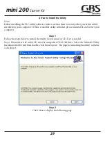 Preview for 29 page of GBS Mini 200 Starter Kit User Manual